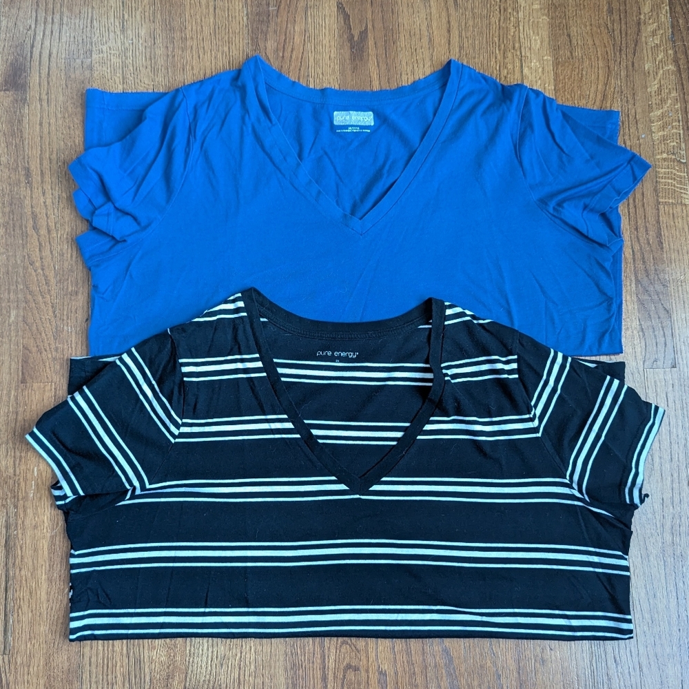 2 - Pure Energy | Short Sleeve Vneck Tees | 3X
